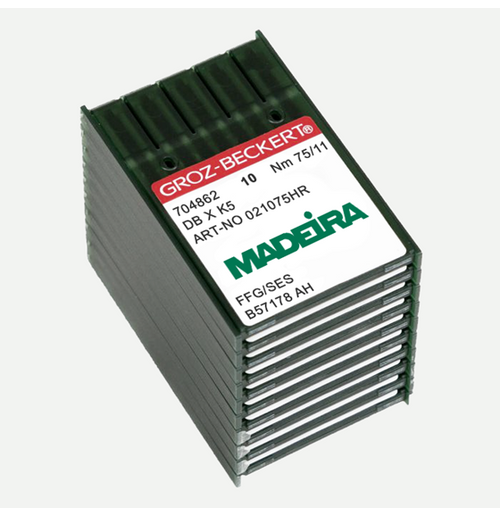75/11 Ballpoint Madeira Groz-Beckert Needles 102-75-B – Advon Inc 75/11 Ballpoint Madeira Groz-Beckert Needles 102-75-B – Advon Inc