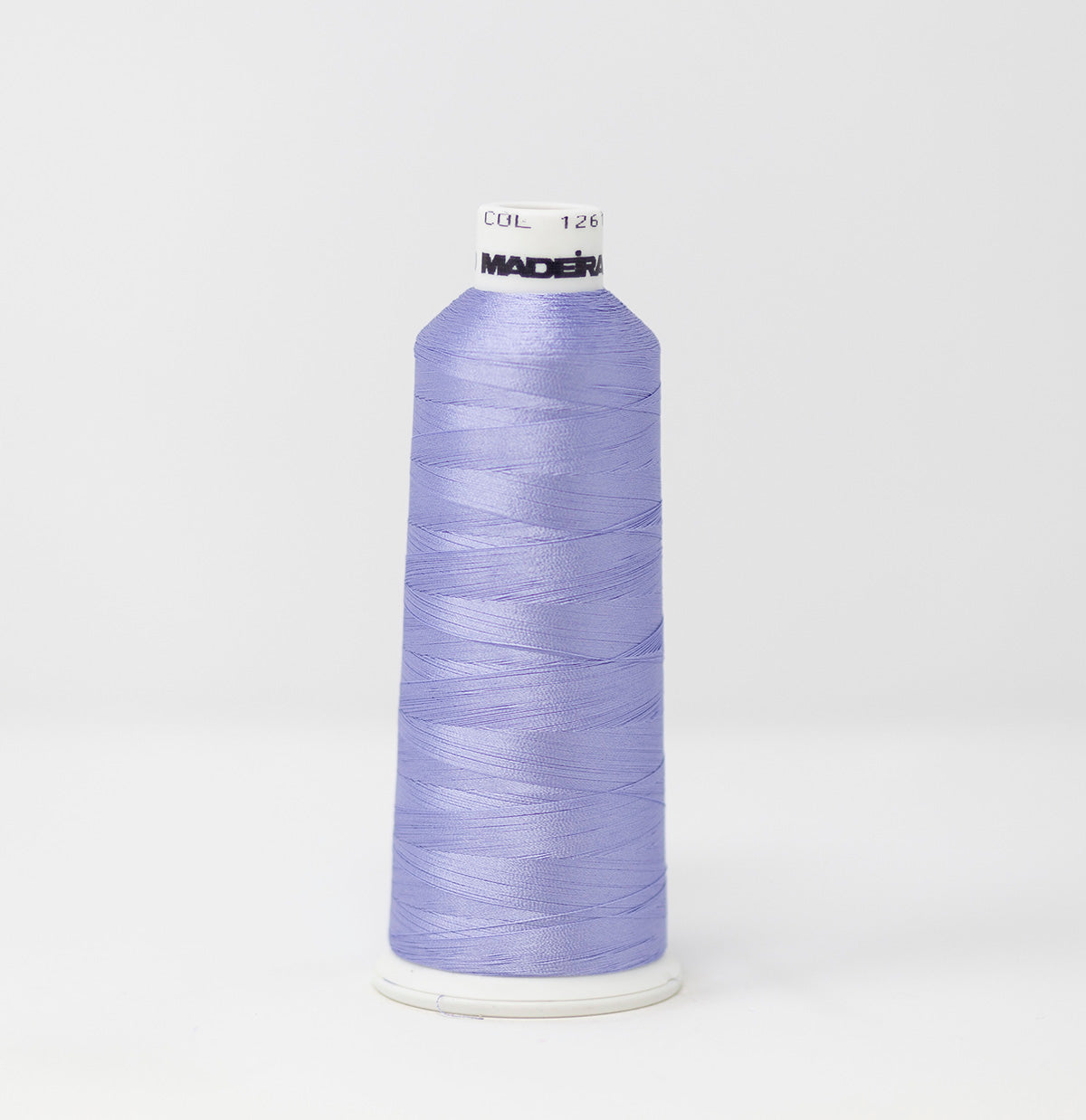 Madeira #910-1261 5,500 yard cone of #40 weight Lavendula Purple Rayon machine embroidery thread