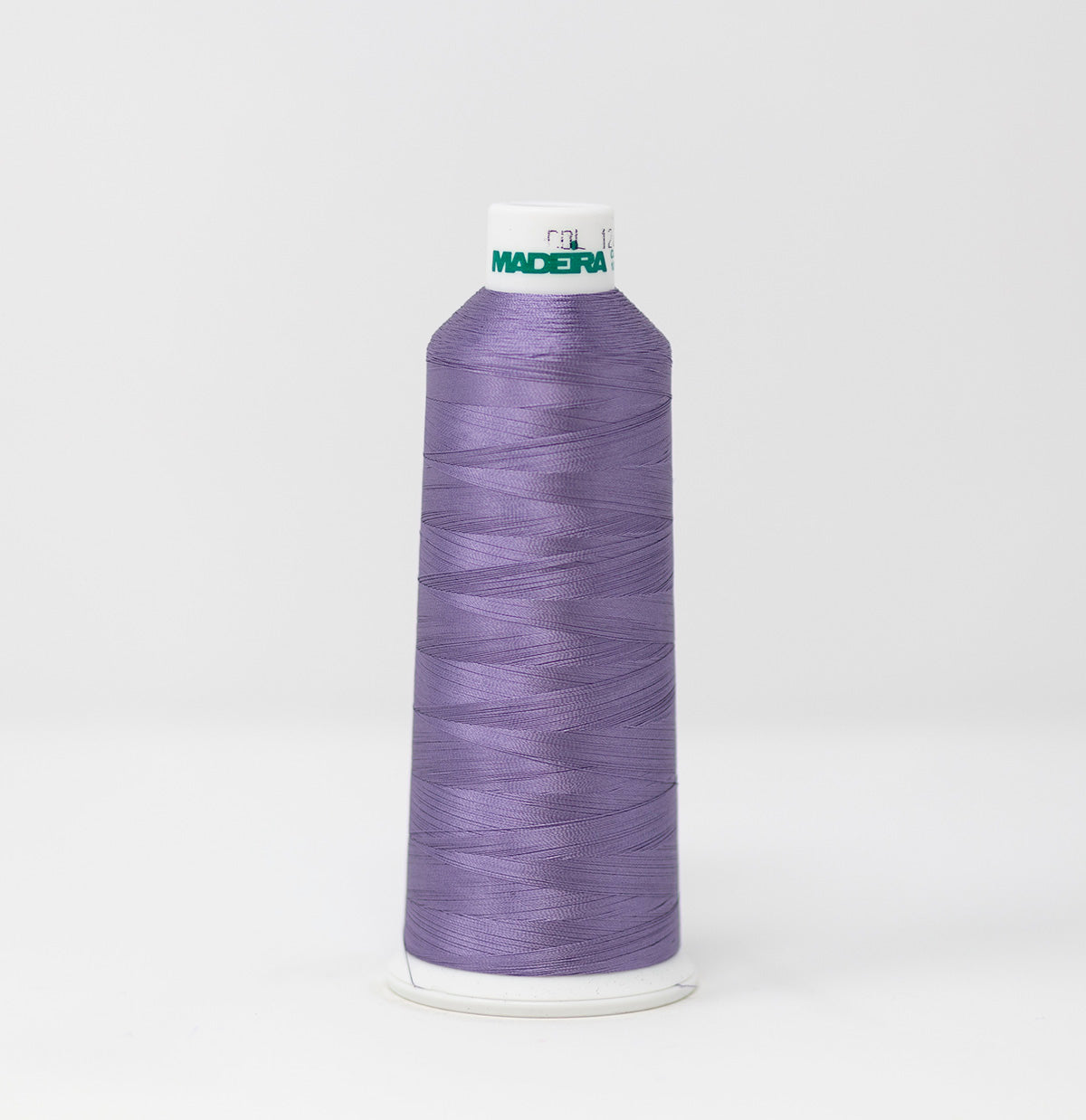 #910-1263 5,500 yard cone of #40 weight Dusty Lilac Purple Rayon machine embroidery thread.