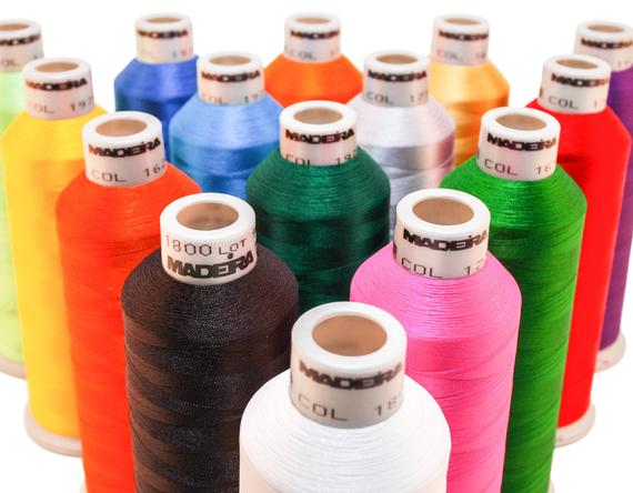 910-1001 5500 yard cone of #40 weight rayon embroidery thread in
